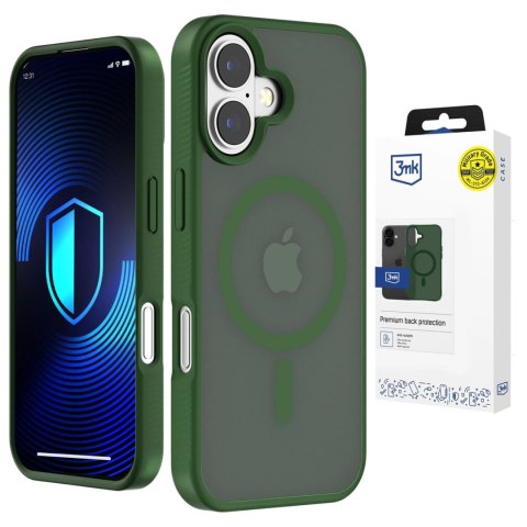 Etui 3mk Smoke MagCase na iPhone 16 - zielone-półprzezroczyste
