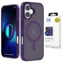 Etui 3mk Smoke MagCase na iPhone 17 - fioletowe-półprzezroczyste