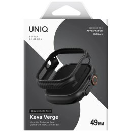 Etui UNIQ Keva Verge na Apple Watch 49 mm - czarne