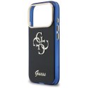 Etui Guess IML 4G Script Metal na iPhone 17 Pro Max - niebieskie