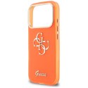Etui Guess IML 4G Script Metal na iPhone 17 Pro - pomarańczowe