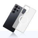 Etui 3mk Smoke MagCase na Samsung Galaxy S25 Ultra - białe-półprzezroczyste