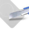 Etui 3mk Smoke MagCase na Samsung Galaxy S25 - białe-półprzezroczyste