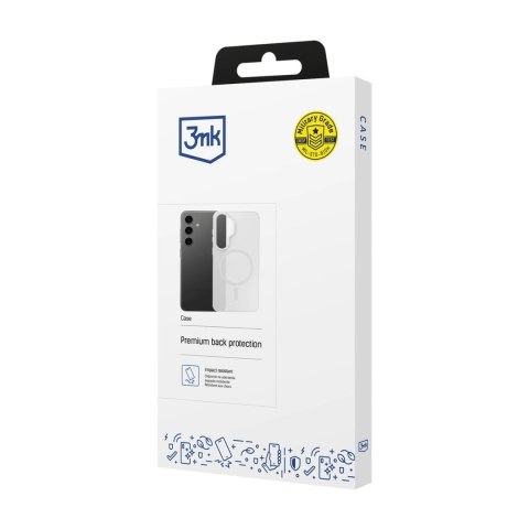Etui 3mk Smoke MagCase na Samsung Galaxy S25 - białe-półprzezroczyste