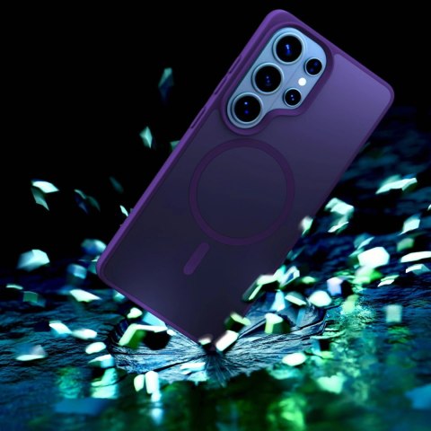 Etui 3mk Smoke MagCase na Samsung Galaxy S26 Ultra - fioletowe