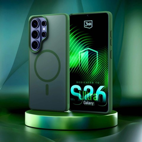 Etui 3mk Smoke MagCase na Samsung Galaxy S26 Ultra - zielone