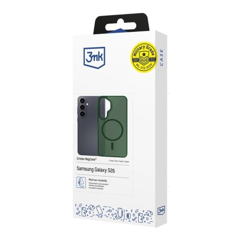 Etui 3mk Smoke MagCase na Samsung Galaxy S26 - zielone