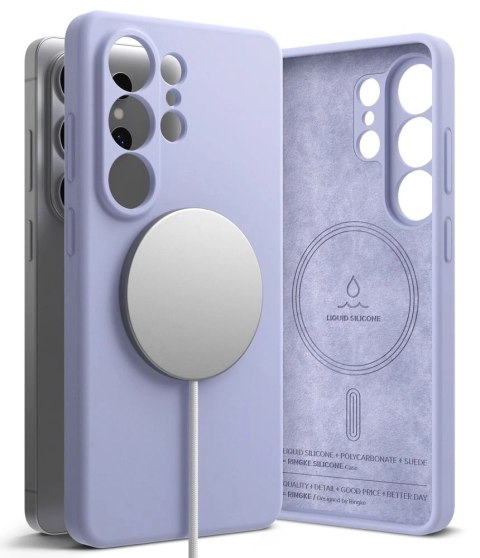 Etui Ringke Silicone MagSafe na Samsung Galaxy S26 Ultra - fioletowe