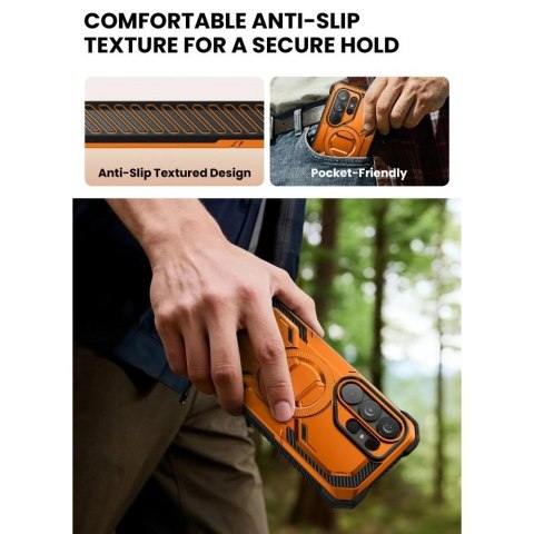 Etui Supcase ArmorBox Mag MagSafe na Samsung Galaxy S26 Ultra - pomarańczowo-czarne