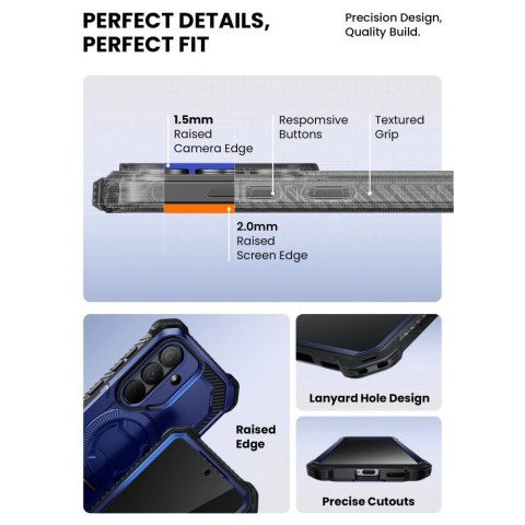 Etui Supcase ArmorBox Mag MagSafe na Samsung Galaxy S26 - granatowo-czarne