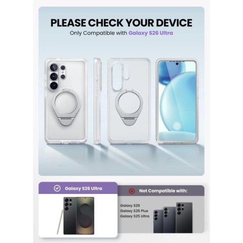 Etui Supcase Cosmo Mag MagSafe na Samsung Galaxy S26 Ultra - białe