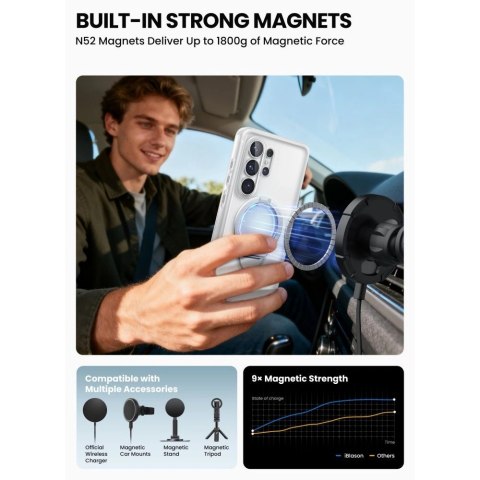 Etui Supcase Cosmo Mag MagSafe na Samsung Galaxy S26 Ultra - białe