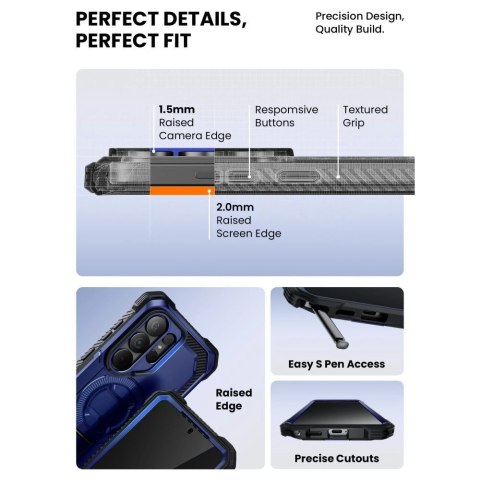 Etui Supcase iBlason ArmorBox Clip Mag MagSafe na Samsung Galaxy S26 Ultra - granatowo-czarne
