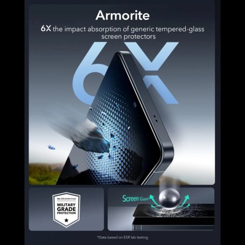 Szkło hartowane prywatyzujące ESR UltraFit Armorite Privacy Tempered Glass na Samsung Galaxy S26 Ultra