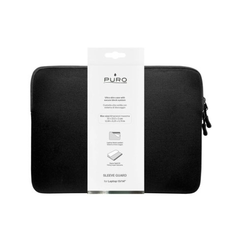 Torba Puro Slim Guard na laptopa 14" - czarna