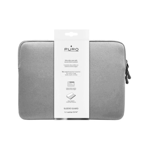 Torba Puro Slim Guard na laptopa 14" - szara