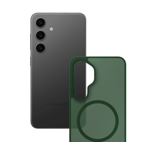 Etui 3mk Smoke MagCase na Samsung Galaxy S24 - zielone-półprzezroczyste