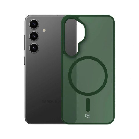 Etui 3mk Smoke MagCase na Samsung Galaxy S24 - zielone-półprzezroczyste