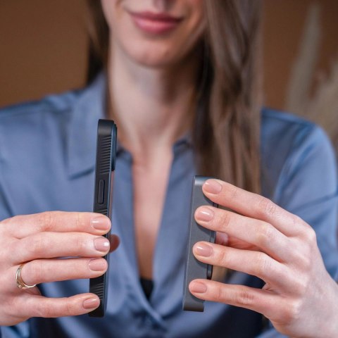 Etui 3mk Smoke MagCase na Samsung Galaxy S25 Ultra - fioletowe-półprzezroczyste