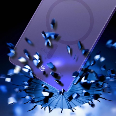 Etui 3mk Smoke MagCase na Samsung Galaxy S25 Ultra - fioletowe-półprzezroczyste