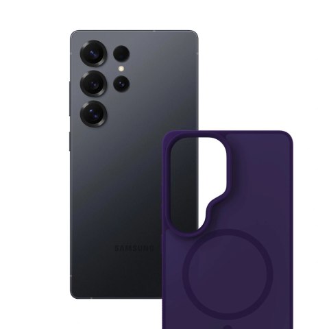 Etui 3mk Smoke MagCase na Samsung Galaxy S25 Ultra - fioletowe-półprzezroczyste