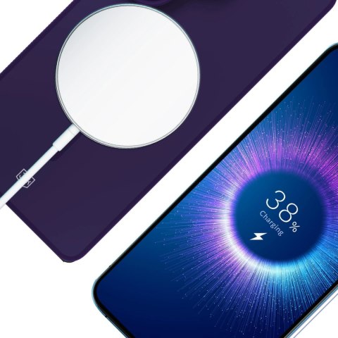 Etui 3mk Smoke MagCase na Samsung Galaxy S25 Ultra - fioletowe-półprzezroczyste