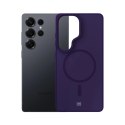 Etui 3mk Smoke MagCase na Samsung Galaxy S25 Ultra - fioletowe-półprzezroczyste