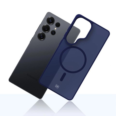 Etui 3mk Smoke MagCase na Samsung Galaxy S25 Ultra - niebieskie-półprzezroczyste