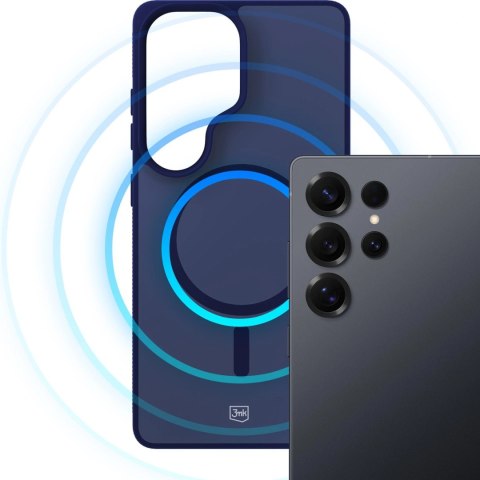 Etui 3mk Smoke MagCase na Samsung Galaxy S25 Ultra - niebieskie-półprzezroczyste
