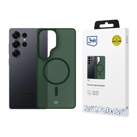 Etui 3mk Smoke MagCase na Samsung Galaxy S25 Ultra - zielone-półprzezroczyste