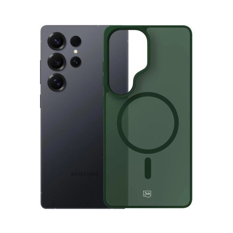 Etui 3mk Smoke MagCase na Samsung Galaxy S25 Ultra - zielone-półprzezroczyste