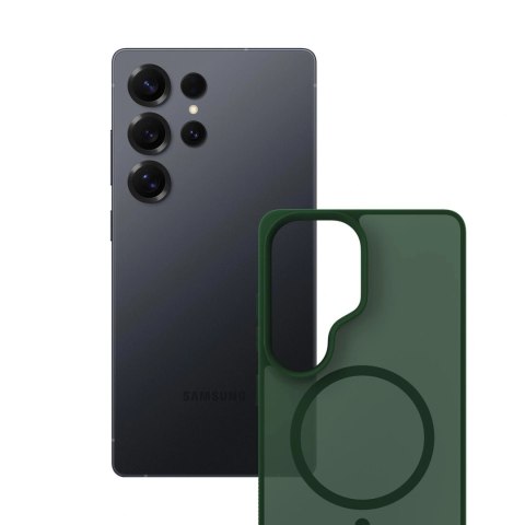 Etui 3mk Smoke MagCase na Samsung Galaxy S25 Ultra - zielone-półprzezroczyste