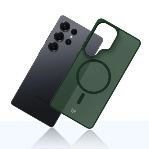 Etui 3mk Smoke MagCase na Samsung Galaxy S25 Ultra - zielone-półprzezroczyste