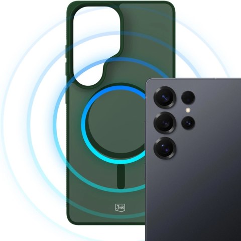 Etui 3mk Smoke MagCase na Samsung Galaxy S25 Ultra - zielone-półprzezroczyste