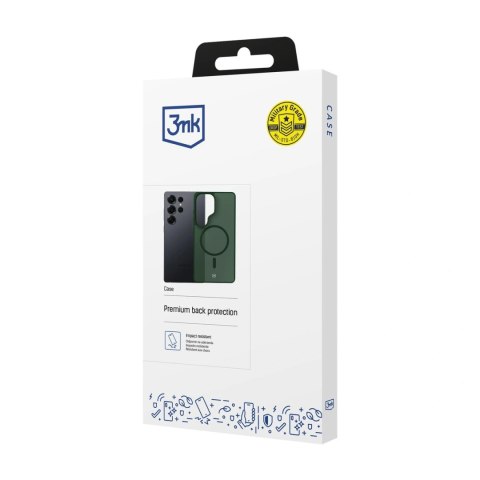 Etui 3mk Smoke MagCase na Samsung Galaxy S25 Ultra - zielone-półprzezroczyste