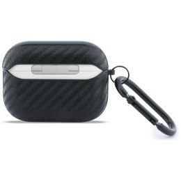 Etui BMW Carbon Metal Logo na AirPods Pro 3 - czarne