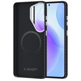 Etui Tech-Protect Ion Carbon MagSafe na Samsung Galaxy S26 Ultra - czarno-srebrne