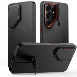 Etui Tech-Protect Kevlar Aura MagSafe na Samsung Galaxy S26 Ultra - czarno-pomarańczowe