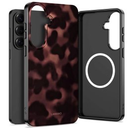 Etui Tech-Protect Lamano MagSafe na Samsung Galaxy S26+ - brązowo-czarne