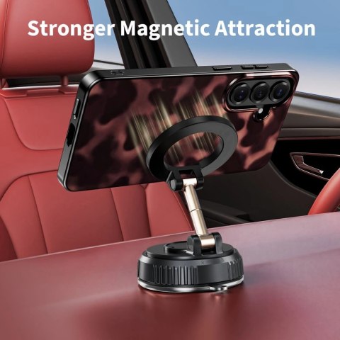 Etui Tech-Protect Lamano MagSafe na Samsung Galaxy S26+ - brązowo-czarne