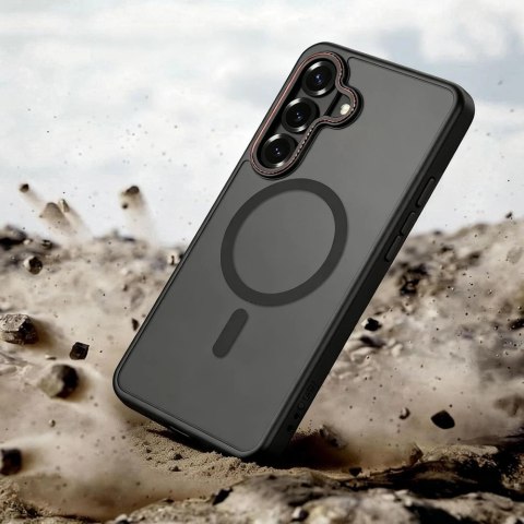 Etui Tech-Protect MagCam MagSafe na Samsung Galaxy S26 - czarno-czerwone