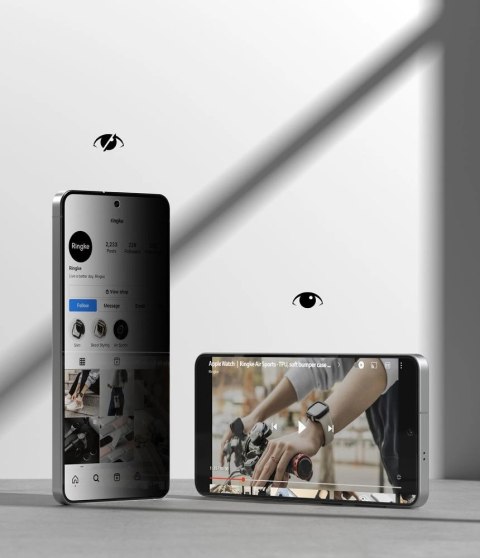 Szkło hartowane Ringke Easy Slide prywatyzujące 2-Pack na Samsung Galaxy S26