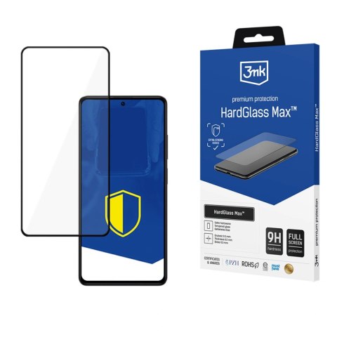 Wzmocnione szkło hartowane na cały ekran 3mk HardGlass Max Black na Google Pixel 8 5G