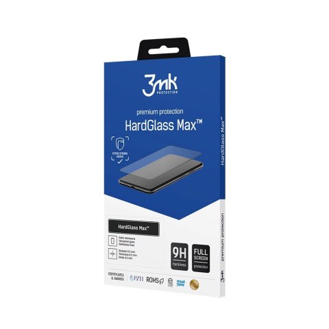 Wzmocnione szkło hartowane na cały ekran 3mk HardGlass Max Black na Motorola Moto G14