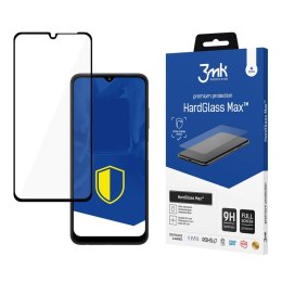 Wzmocnione szkło hartowane na cały ekran 3mk HardGlass Max Black na Samsung Galaxy A22 5G