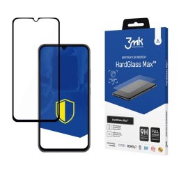 Wzmocnione szkło hartowane na cały ekran 3mk HardGlass Max Black na Samsung Galaxy A34 5G
