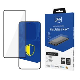 Wzmocnione szkło hartowane na cały ekran 3mk HardGlass Max Black na Xiaomi 15