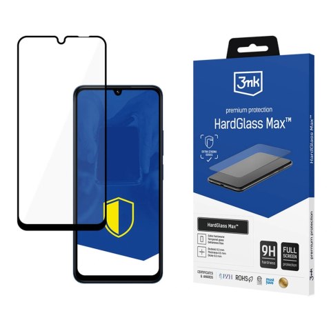 Wzmocnione szkło hartowane na cały ekran 3mk HardGlass Max Black na Xiaomi Redmi 14C / Poco C75 / Redmi A4 5G