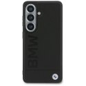 Etui BMW Leather Hot Stamp MagSafe na Samsung Galaxy S26 Plus - czarne