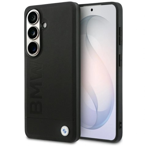 Etui BMW Leather Hot Stamp MagSafe na Samsung Galaxy S26 - czarne